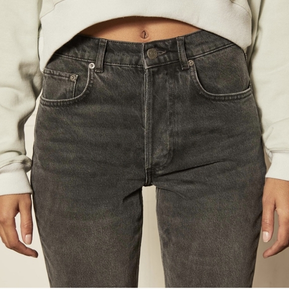 NWT Boyish The Billy High Rise Skinny Jeans Space Odyssey Black Size 26 - Picture 4 of 13